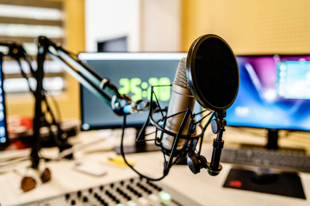 Radio and podcast studio